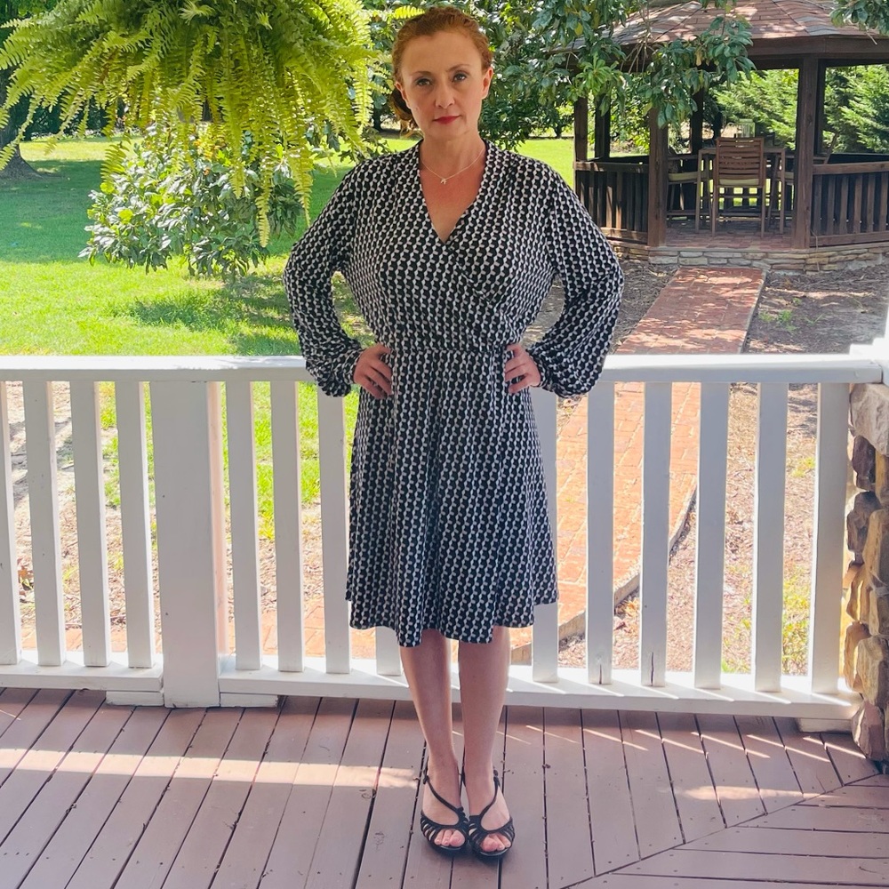 Adrianna Papell Womens  Faux Wrap Wrap Dress XL